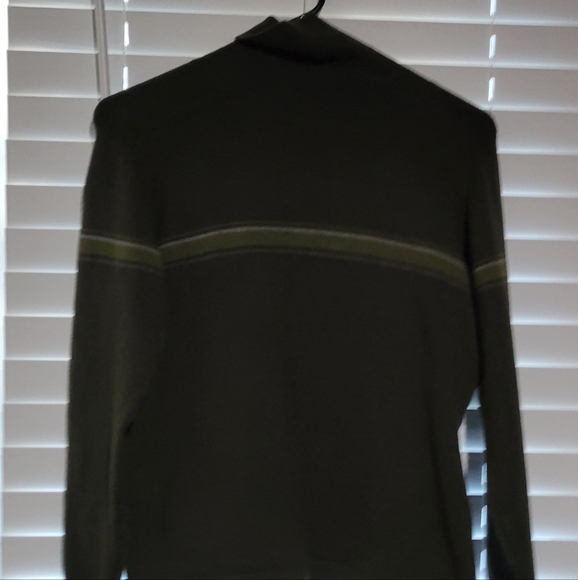 Relativity Olive Green Mock-Turtle Neck Sweater - Size M - Picture 2 of 7